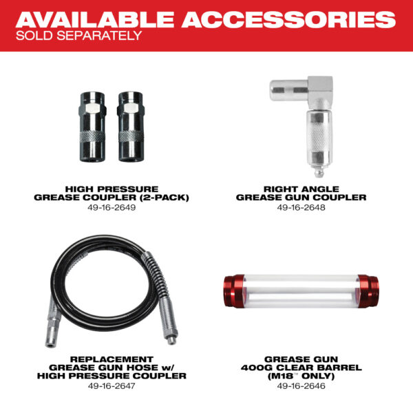 MILWAUKEE® M18™ Cordless 2-Speed Grease Gun Kit - Image 5