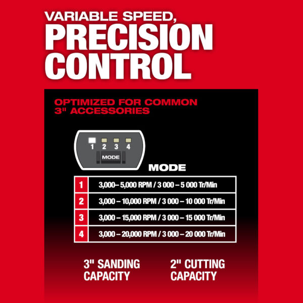 MILWAUKEE M12 FUEL™ 1/4" Right Angle Die Grinder Kit - Image 8