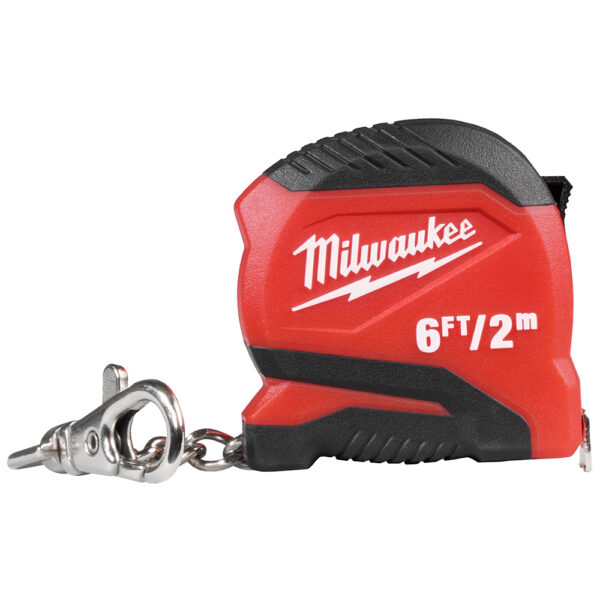 MILWAUKEE 6ft/2m Keychain Tape Measure