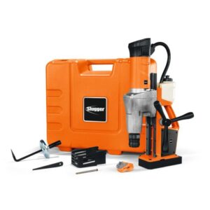 FEIN JCM200U 2-Speed Mag Drill Kit with an orange case