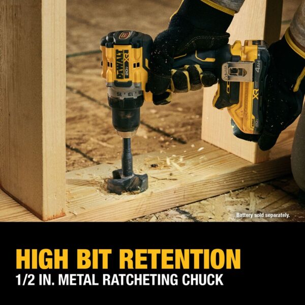 DEWALT 20V MAX* XR® Brushless Cordless 1/2 in. Drill/Driver (Tool Only) - Image 6