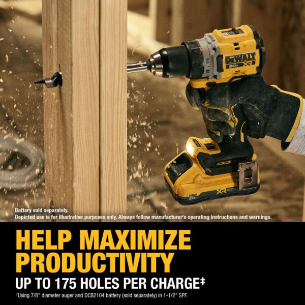 DEWALT 20V MAX* XR® Brushless Cordless 1/2 in. Drill/Driver (Tool Only) - Image 7