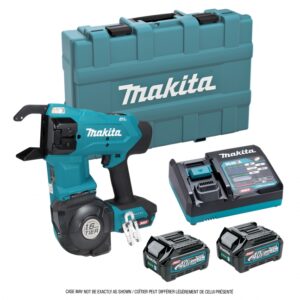 MAKITA 40Vmax XGT Brushless Rebar Tying Tool, 2.5Ah x2 Kit