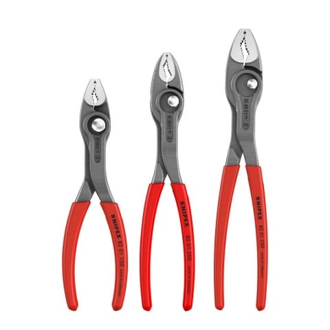 KNIPEX 3pc TwinGrip Slip Joint Pliers Set (6",8",10")