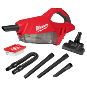 MILWAUKEE M18™ Brushless Handheld Vacuum with a filter and attachments