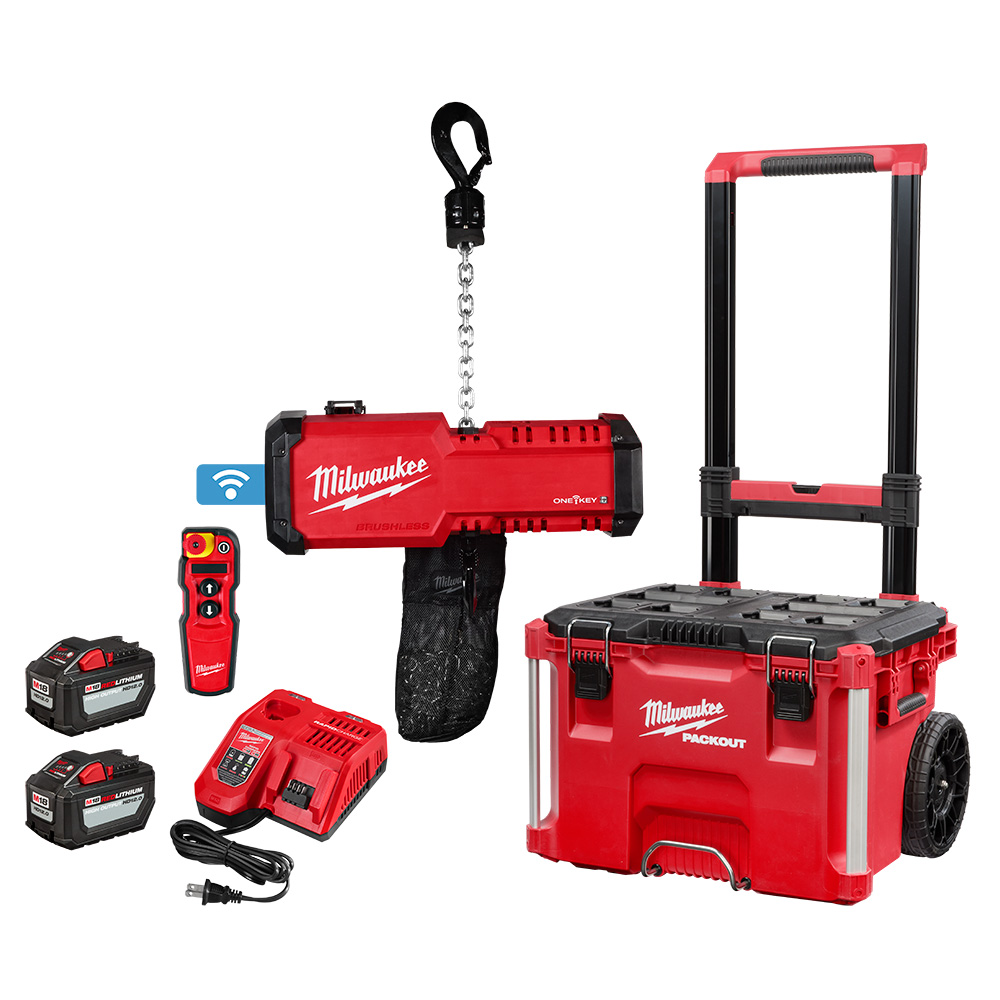 MILWAUKEE M18™ Compact 1-Ton Chain Hoist w/ ONE-KEY™