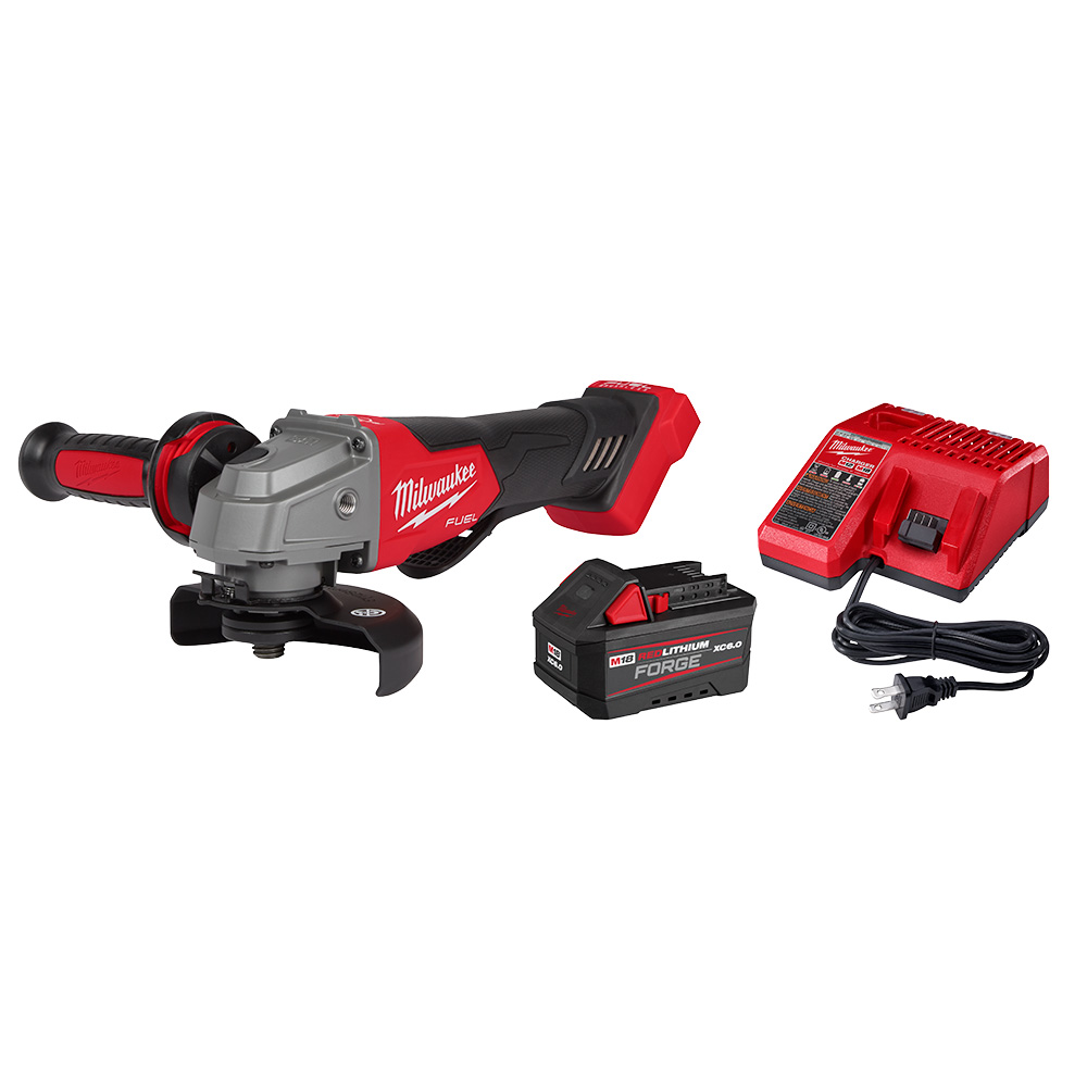 MILWAUKEE M18 FUEL™ 4-1/2" / 5" Braking Grinder Paddle Switch, No-Lock FORGE Kit