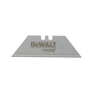 DEWALT DWHT11131L Carbide Utility Blade product image showing a single replacement utility blade with laser-deposited carbide cutting edge on a white background.