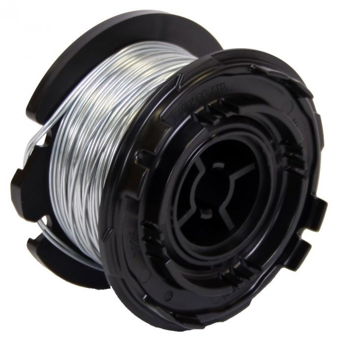 MAX TW1061T-EG 19 gauge electro-galvanized rebar tie wire roll for TwinTier tools, black plastic spool with silver zinc-coated wire wound around core
