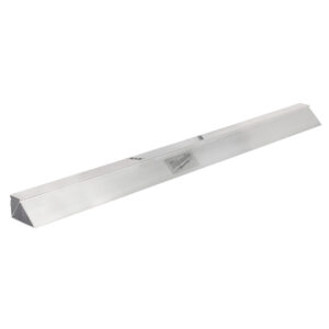 Milwaukee 48-38-2008C 8 ft magnesium screed bar MX Fuel vibratory screed attachment product image, long double triangle profile bar with centered Milwaukee logo, concrete screed bar product image