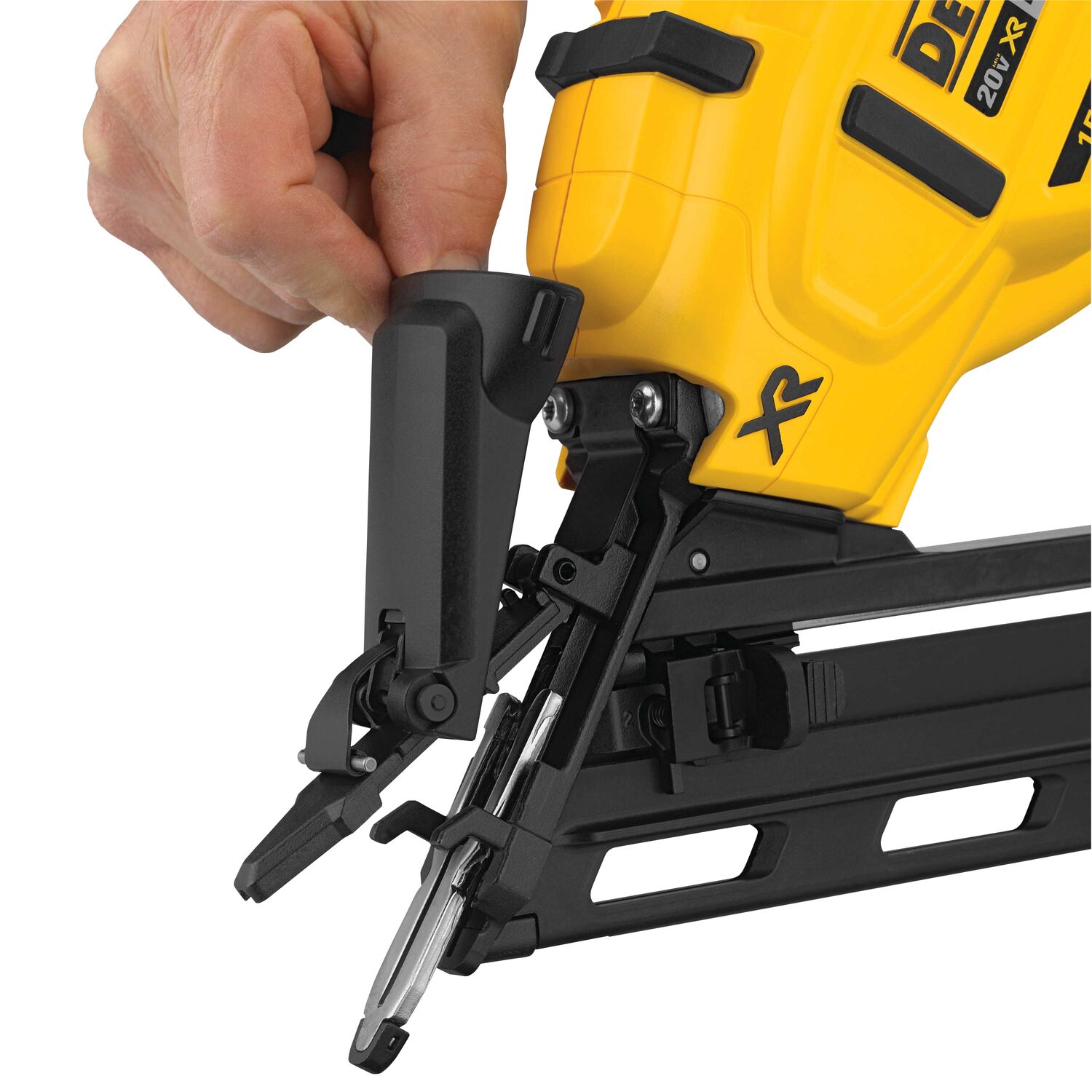 DEWALT 20V MAX* XR® 15 GA Cordless Angled Finish Nailer (Tool Only) - Image 4