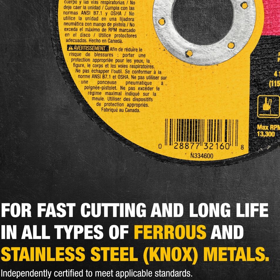 DEWALT® XP 5" Cutting Wheel Depressed Center - Image 2
