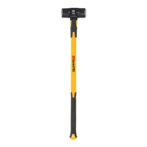 Garant Pro Series 10 lb sledge hammer with double-face steel head and yellow fiberglass handle, GarantPro branding on handle, front view on white background.