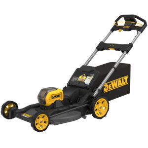 DEWALT DCMWP600X2-CA 60V MAX cordless push mower with battery and grass bag