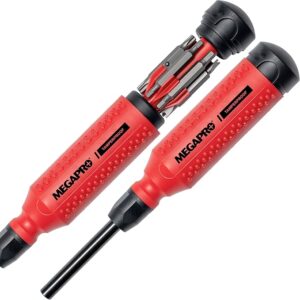 151TP-CEF Megapro 15-in-1 Tamperproof Multi-Bit Screwdriver with internal bit storage and security bits, product image
