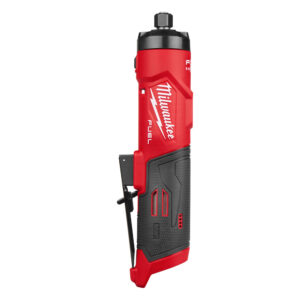 3486-20 Milwaukee M12™ FUEL™ 1/4" Straight Die Grinder product image showing the cordless die grinder with 1/4" collet, ergonomic grip, and variable-speed paddle.