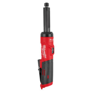 3487-20 Milwaukee M12™ FUEL™ 1/4" Extended Straight Die Grinder product image showing the cordless die grinder with a 4" extended shaft, 1/4" collet, ergonomic grip, and variable-speed paddle.