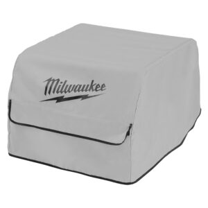 48-11-3301 MILWAUKEE ROLL-ON™ 7200W/3600W 6.0kWh Power Supply Cover product image showing fitted protective storage cover with Milwaukee logo and front access flap.