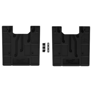 MILWAUKEE 48-22-8044 Wire Pulling Inserts for PACKOUT XL Crate product image showing two black impact-resistant inserts with connecting hardware on a white background