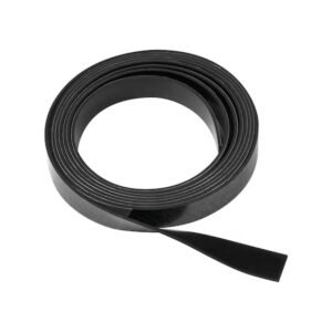 DEWALT DWS5029 118" TrackSaw replacement zero-clearance anti-splinter strip, coiled product image showing the black flexible strip