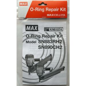 MAX KN81074 O-Ring Repair Kit product image in retail packaging, labelled for MAX SN883RH2 and SN890CH2 framing nailers.