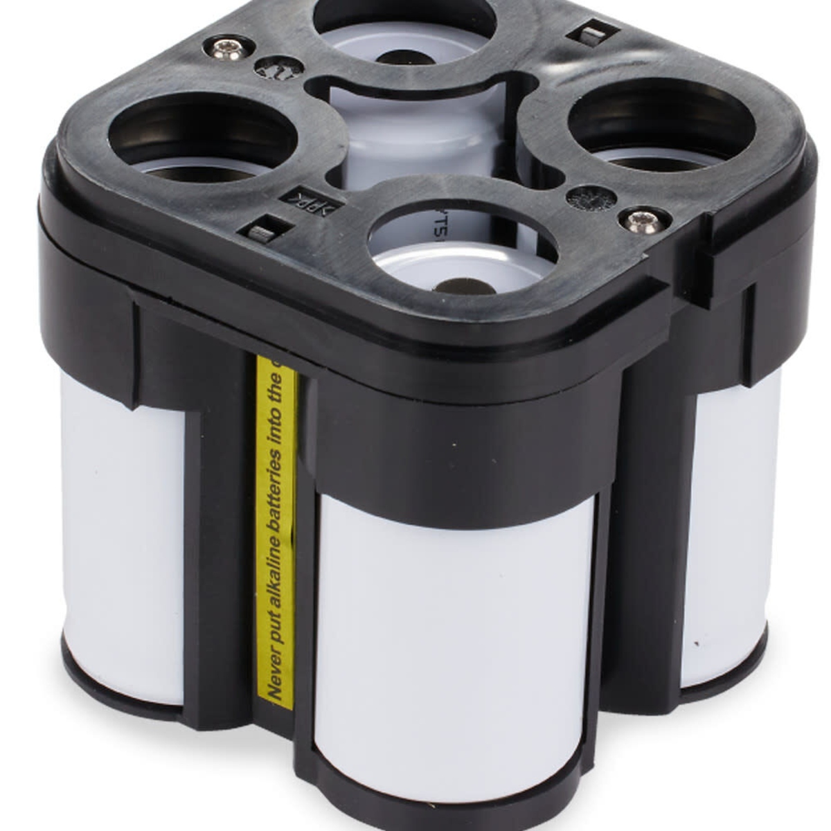 Spectra Q103311 rechargeable battery pack product image showing the black housing and four white cylindrical battery cells.
