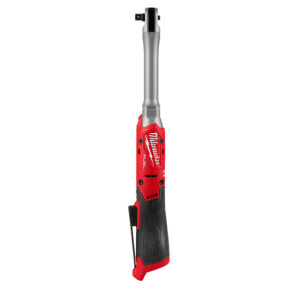 MILWAUKEE 3059-20 M12 FUEL 3/8" Extended Reach Ratchet product image, full-length view showing the compact ratchet head, extended neck and contoured grip