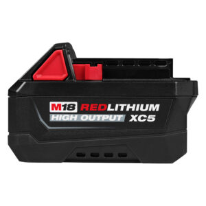 MILWAUKEE 48-11-1855 M18 REDLITHIUM HIGH OUTPUT XC5 battery pack side view product image