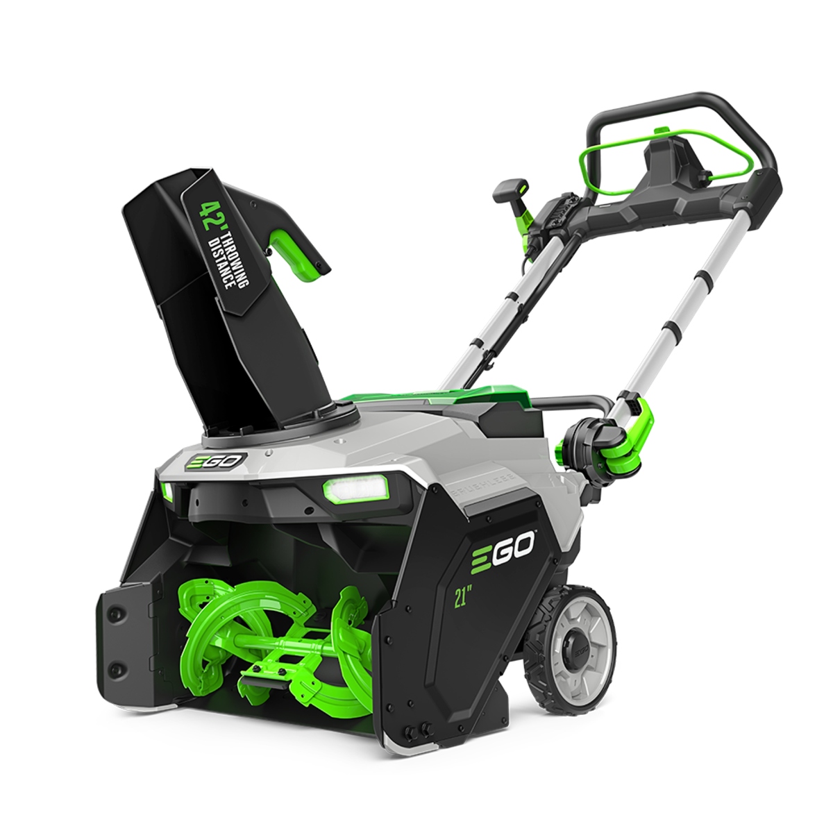 EGO POWER+ SNT2122 21-inch single-stage snow blower kit product image, front three-quarter view.
