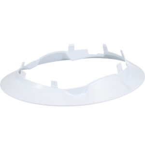 PIP RZRBack White Wide Full Brim Attachment for Safety Helmet, SKU HP1242BRIM2-01, product image showing the lightweight clip-in brim with seven attachment points.