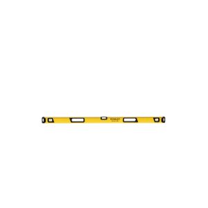 STANLEY STHT41048 48" Box Beam Level product image showing three vials, two hand grips and black protective end caps.